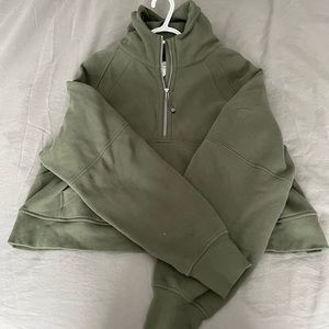 Lululemon Oversized Scuba Half Zip - Medium Olive (XL/XXL)